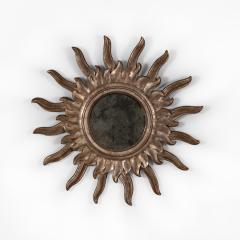 Pair of Contemporary Silvergilt Sunburst Mirrors Italy 20th Century - 3839799