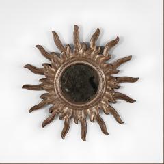 Pair of Contemporary Silvergilt Sunburst Mirrors Italy 20th Century - 3839800