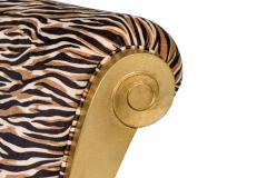 Pair of Contemporary Style Zebra Print Arm Chairs - 4649736