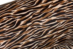 Pair of Contemporary Style Zebra Print Arm Chairs - 4649737