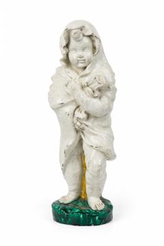 Pair of Continental 19th Century Majolica Figures - 4201161