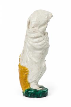 Pair of Continental 19th Century Majolica Figures - 4201165