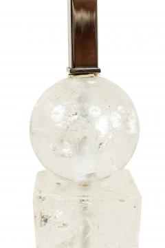 Pair of Continental Baltic Rock Crystal Obelisk Table Lamps - 1381288