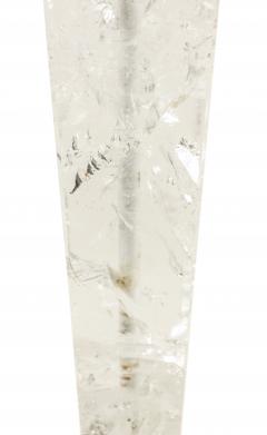 Pair of Continental Baltic Rock Crystal Obelisk Table Lamps - 1381290
