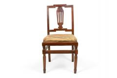 Pair of Continental Neoclassic Mahogany Side Chairs - 1419067