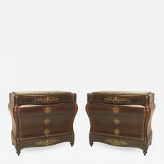 Pair of Continental Spanish Bombe Shaped Commodes - 742065