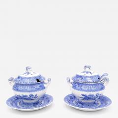 Pair of Copeland Spode Camilla Sauce Tureens England circa 1900 - 3149777