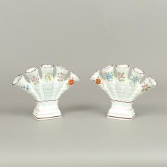 Pair of Creamware Finger Vases or Tulipieres - 3789853