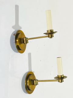 Pair of Cromer Swing Arm Brass Sconces by Vaughan Designs - 2727675