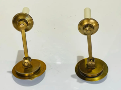 Pair of Cromer Swing Arm Brass Sconces by Vaughan Designs - 2727676