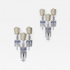 Pair of Crystal Sconces France 1930s - 1525675