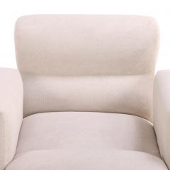 Pair of Cubist Style Upholstered Lounge Chairs C 1955  - 4530244