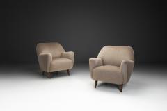 Pair of Curved Armchairs Europe ca Mid 20th Century - 4452457