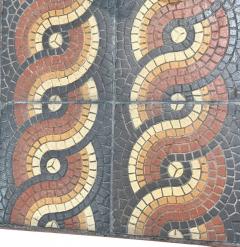 Pair of Custom Art Deco Style Tile and Fer Forge Side Tables - 4656387