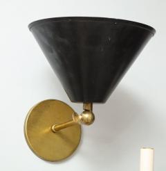 Pair of Custom Brass Sconces Inspired by Midcentury Design - 1556868