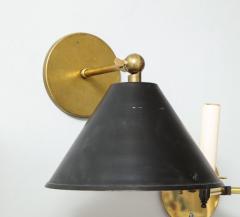 Pair of Custom Brass Sconces Inspired by Midcentury Design - 1556872