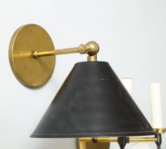 Pair of Custom Brass Sconces Inspired by Midcentury Design - 1556877