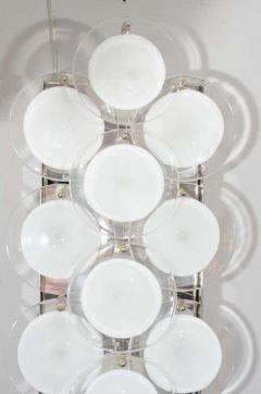 Pair of Custom Long Disc Sconces in the Manner of Vistosi - 3106226