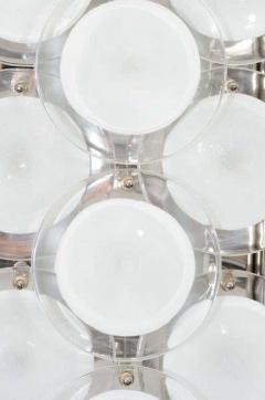 Pair of Custom Long Disc Sconces in the Manner of Vistosi - 3106229