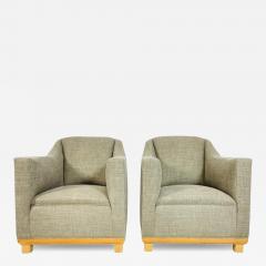 Pair of Custom Lounge Chairs Made in USA Circa 1960s - 4165118