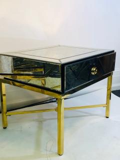 Pair of Custom Made Mirrored Night Stands - 956230