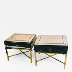 Pair of Custom Made Mirrored Night Stands - 957269
