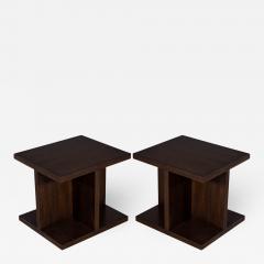 Pair of Custom Modern Geometric End Tables - 2002256
