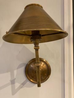 Pair of Custom Patinated Brass Sconces - 1295684