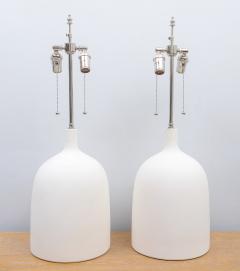 Pair of Custom Plaster Delphine Lamps - 2465930