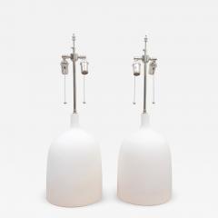 Pair of Custom Plaster Delphine Lamps - 2472723