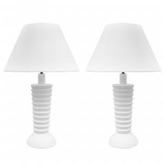 Pair of Custom Plaster Luc Lamps - 2465936