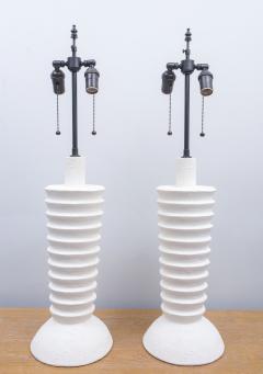 Pair of Custom Plaster Luc Lamps - 2465942