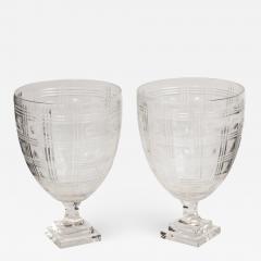 Pair of Cut Crystal Urns - 727750