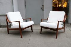 Pair of Danish Armchairs Peter Hvidt Orla M lgaard Nielsen for France Son - 3476814