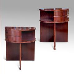 Pair of Danish Art Deco Night Stands in Mahogany - 3199289