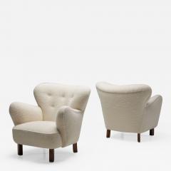 Pair of Danish Cabinetmaker Polar Chairs Denmark 1940s - 1352811