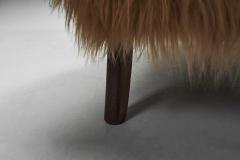 Pair of Danish Easy Chairs in Longhair Sheepskin Denmark 20th Century - 4142683