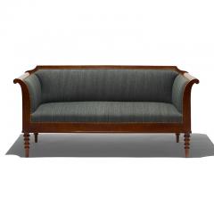 Pair of Danish Neo Antique Mahogany Sofas - 1805629