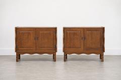 Pair of Danish Oak Cabinets Attributed to Henning Kj rnulf Denmark c 1960s - 4743339