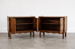 Pair of Danish Oak Cabinets Attributed to Henning Kj rnulf Denmark c 1960s - 4743340