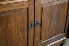Pair of Danish Oak Cabinets Attributed to Henning Kj rnulf Denmark c 1960s - 4743346