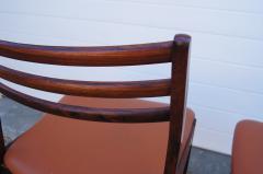 Pair of Danish Rosewood and Leather Side Chairs - 1606465