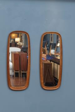 Pair of Danish Teak Wall Mirrors - 3057632