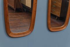 Pair of Danish Teak Wall Mirrors - 3057634