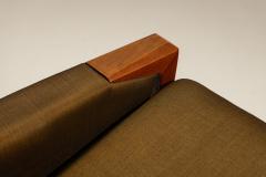 Pair of Danish Vintage Lounge Chairs in Olive Green 1960s - 4485091