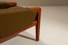 Pair of Danish Vintage Lounge Chairs in Olive Green 1960s - 4485101