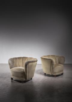 Pair of Danish club chairs - 3492818