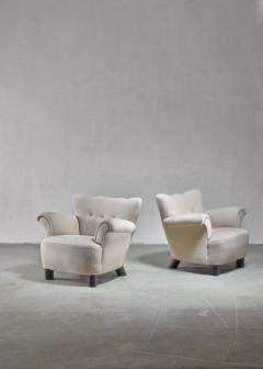 Pair of Danish easy chairs 1940s - 892749