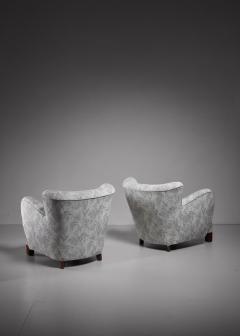 Pair of Danish lounge chairs 1940s - 844857