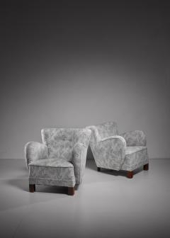 Pair of Danish lounge chairs 1940s - 844859